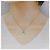 Autre Marque Platin-Diamant-Halskette Silber - Ansicht 6