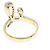 Autre Marque Anello Trever in oro giallo Au750 e oro bianco Au750 con diamante D'oro - vista 3