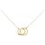 Tiffany & Co Collana Tiffany X Closed Interlocking in oro giallo 750 D'oro