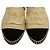 Chanel Espadrille Flache Schuhe Schwarz Beige Roh - Ansicht 4