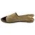 Chanel Espadrille Flache Schuhe Schwarz Beige Roh - Ansicht 6