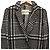 Abrigo largo Chester de tweed a cuadros Max Mara Negro - vista 4