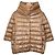 Autre Marque Casaco de Penas em Nylon com Gola Alta Herno Marrom