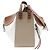 Bolsa 2way Loewe Hammock Small em couro de bezerro Marrom Branco