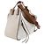 Bolsa 2way Loewe Hammock Small em couro de bezerro Marrom Branco - vista 2