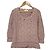 Autre Marque Ingeborg Ribbon Zopfstrickpullover Pink