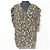 Autre Marque Blusa plisada de leopardo MOGA Castaño