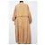 Autre Marque Vestido Ray Beams Gather Castaño - vista 2