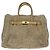 Autre Marque Bolso Tote de piel de conejo KANEKO ISAO Beige