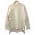 Jil Sander Strickpullover mit Fransen Weiß Roh