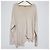Jersey de punto asimétrico con cuello en V Anagram Loewe Beige