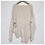 Jersey de punto asimétrico con cuello en V Anagram Loewe Beige - vista 2