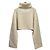 Autre Marque GALLARDAGALANTE Cashmere Blend Wool Short Turtleneck Pullover White - view 2