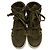 Sneaker in shearling Salvatore Ferragamo SOLDA Verde Cachi - vista 3