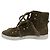 Sneaker in shearling Salvatore Ferragamo SOLDA Verde Cachi - vista 6