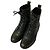 Autre Marque Fabio Rusconi Schnürstiefel mit seitlichem Reißverschluss Schwarz