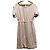 Abito in crepe a maniche corte Miu Miu Beige