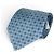 Hermès H motif Silk Tie Blue