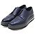 Sapatos Derby em couro Prada Azul