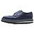 Sapatos Derby em couro Prada Azul - vista 4