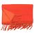 Hermès H Logo Kaschmir-Schal doppelseitig Rot Orange - Ansicht 3