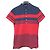 Polo Ralph Lauren em piqué com riscas Vermelho