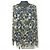 Autre Marque 7-ID concept transparente Bluse mit Blumenprint Blau Marineblau