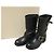Botas Engineer de cuero Biker Jimmy Choo Negro