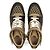 Hermès Baskets Hermes Freestyle en nylon haute densité et cuir de veau Noir Camel - vue 8