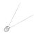 Autre Marque PT900 PT850 2-Wege Diamant-Halskette Silber - Ansicht 2