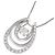 Autre Marque PT900 PT850 2-Wege Diamant-Halskette Silber - Ansicht 3