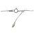 Autre Marque PT900 PT850 2-Wege Diamant-Halskette Silber - Ansicht 5