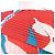 Top Issey Miyake Rojo Azul Blanco Roja - vista 5