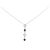 Autre Marque Collana in oro bianco Au750 e platino PT850 con rubino e diamante Rosso