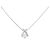 Autre Marque Diamantenhalskette PT900 PT850 Silber
