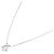 Autre Marque Diamantenhalskette PT900 PT850 Silber - Ansicht 2