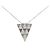 Autre Marque Collar de oro blanco y oro negro Au750 con diamantes