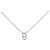 Autre Marque Collana di diamanti Pt900/Pt850 Argento