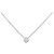 Autre Marque Pt900 Pt850 Diamond Necklace Silvery