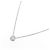Autre Marque Pt900 Pt850 Diamond Necklace Silvery - view 2