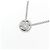 Autre Marque Pt900 Pt850 Diamond Necklace Silvery - view 3