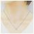 Autre Marque Pt900 Pt850 Diamond Necklace Silvery - view 4