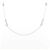 Autre Marque Diamantenhalskette aus PT950 Silber