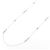 Autre Marque Diamantenhalskette aus PT950 Silber - Ansicht 2