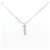 Autre Marque Diamantenhalskette PT900 PT850 Silber