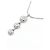 Autre Marque Diamantenhalskette PT900 PT850 Silber - Ansicht 4