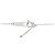 Autre Marque Diamantenhalskette PT900 PT850 Silber - Ansicht 5