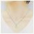 Autre Marque Diamantenhalskette PT900 PT850 Silber - Ansicht 6