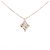 Autre Marque Diamantenhalskette Au750 Pink