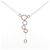 Autre Marque Collana di diamanti 750 White Gold 750 Pink Gold Argento